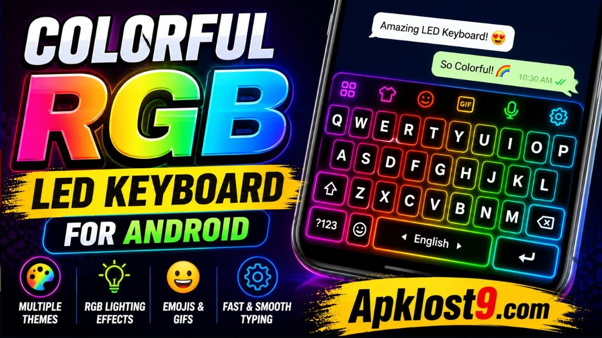 LED Keyboard – Colorful RGB Lighting Keyboard for Android